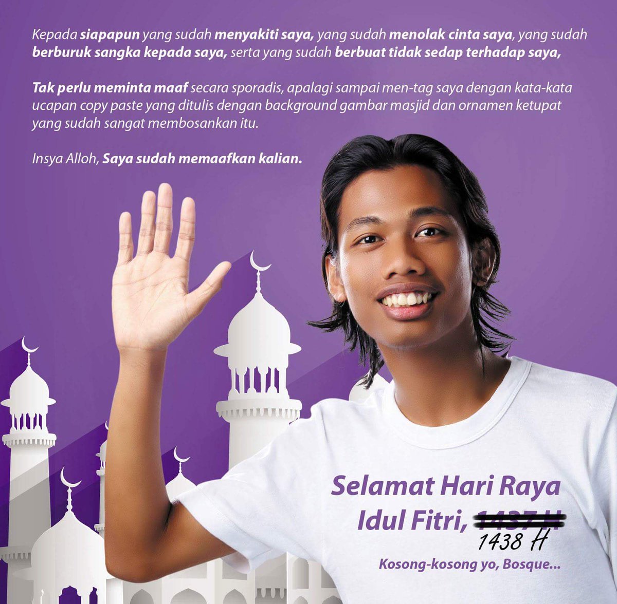 AgusMagelangan's tweet photo. "Hidup itu untuk saling memaafkan, bukan untuk saling minta maaf." 

~ Idrus Madani (Ketua RW Kampung Kincir) https://t.co/TGfHuqq7lk