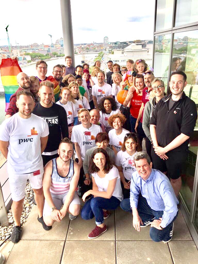pwcirl_careers's tweet photo. On route to the parade after a super morning at our GLEE breakfast #happypride #beyourselfbedifferent #dublinpride #DublinPride2017 https://t.co/TL7b2DBGob
