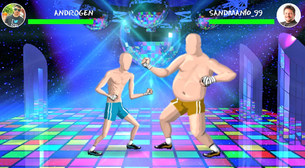 WannaFightApp's tweet photo. Fly like a buttarfly sting like a bee or this hippo will leave a wet spot from u on the dancefloor 😆 #indiedev #indiegame #fighting https://t.co/CxWhbvFM9R