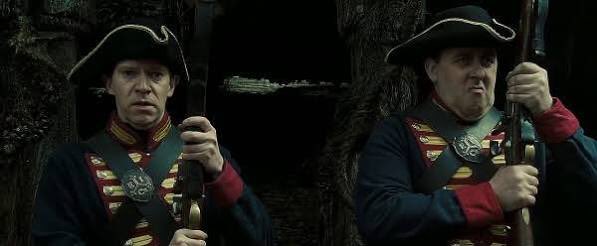 ウサン クサイ師 本格的に登場するのは次作だけど 東インド貿易会社の将兵の服装好きなんですよね パイレーツオブカリビアン