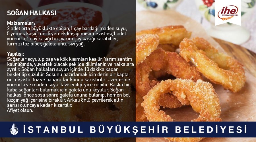 İstanbul Halk Ekmek’in
Galeta ununu denemek için harika bir tarif. Afiyet Olsun. #ibb #halkekmek #istanbul