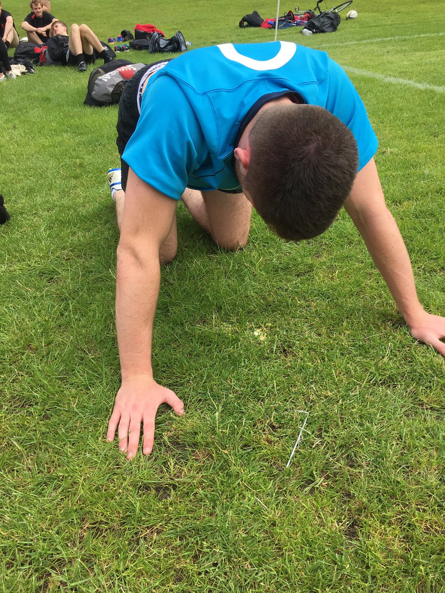 LancasterUniRFC's tweet photo. It's all getting a bit too much for Banjo #SillyFresh https://t.co/vfKjWGKoMV