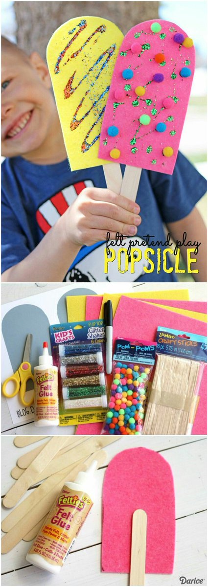 WilkersonK106's tweet photo. Let's be cool! Make your own tasty pretend popscicles! #fechornets #fpslearn #prek #summer #popscicles #yummy https://t.co/FTzxHphEDp