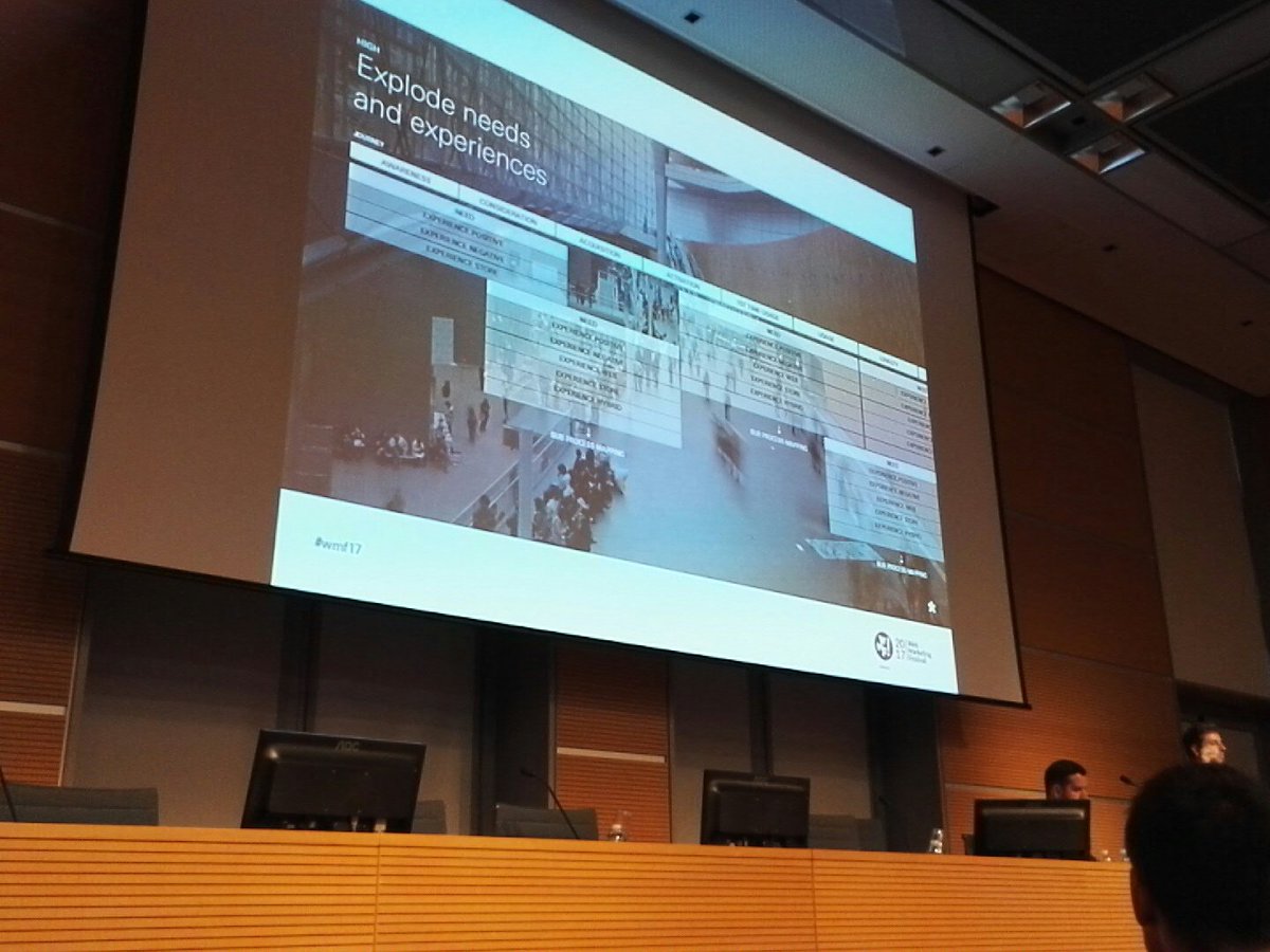 amigonieri's tweet photo. Si parla di customer journey nella sala anfiteatro. Fate un salto che ne vale la pena! #wmf17 https://t.co/Sl7s0I9ULb