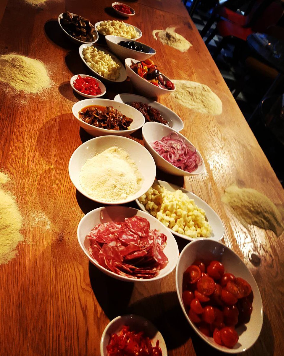 PizzaScuola's tweet photo. Ingredients are ready for the next Pizza Scuola class. 🍕 https://t.co/r16wLzgz6r