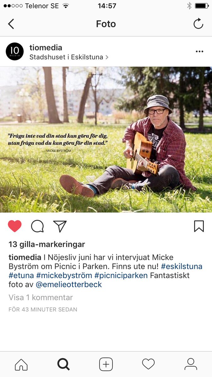 EvolutionEtuna's tweet photo. Fråga inte vad din stad kan göra för dig, utan vad du kan göra... Picnic i parken #MusikEvolution https://t.co/rj6ReufkrP https://t.co/rmj5pEFdkv