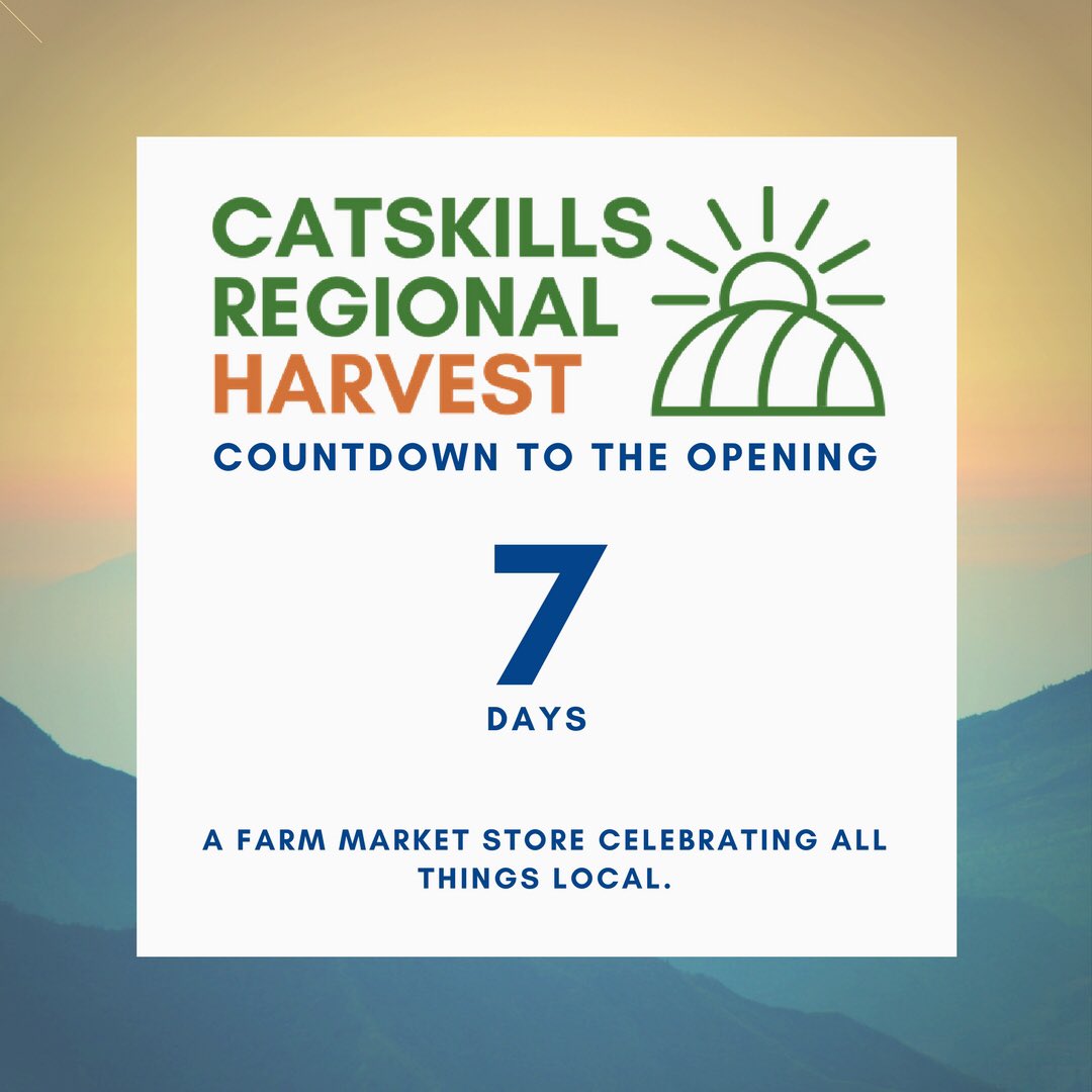theharvestandes's tweet photo. Wahoo, our store opening is one week from today, Saturday, July 1st!
#catskillsharvest #catskills #catskillsfood #localcatskills #delhiny https://t.co/LQYXJ6BcVW