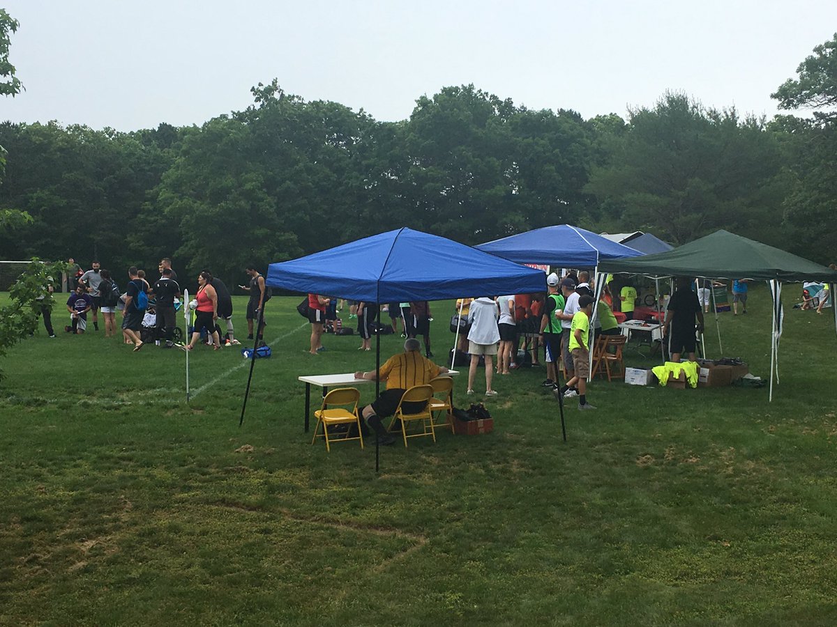 BethesdaHouseMA's tweet photo. Check-in is underway...games start at 9:30 ⚽️ It's a little damp, but we are still a go! #BHSoccer https://t.co/w8Son1JysW