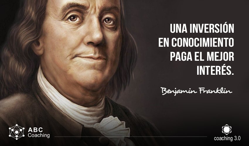 REDConsultingOk's tweet photo. Una inversión en conocimiento paga el mejor interés (Benjamin Franklin) https://t.co/3jtY8pZv0J