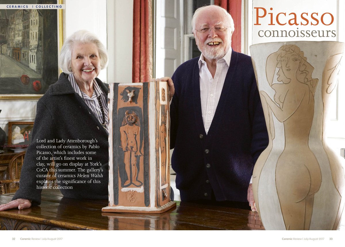 ceramicreview's tweet photo. In CR286, we find out about lives lived surrounded by Picasso's pots, ahead of @COCAYork show of the Attenborough collection; opens 28 July https://t.co/cMy9TdhRud