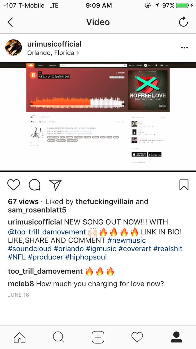 BarzMuzic's tweet photo. CHECK OUT THAT NEW FIRE I MADE WITH @Too_Trill_DM! 🔥🔥🔥#Orlando #music #hiphop #howmuchwechargeforlove?               https://t.co/5JLBPnLBOf https://t.co/CG53a0CYo0