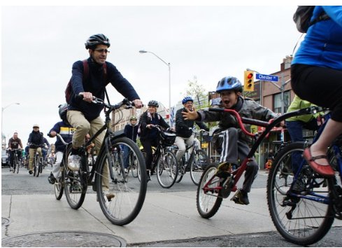 A BEAUTIFUL day for <a href="/BellsonDanforth/">Bells on Danforth</a> ride! Meet across from Castle Frank Stn near Bloor Viaduct. TODAY. 10:30am. Expand the bike network!