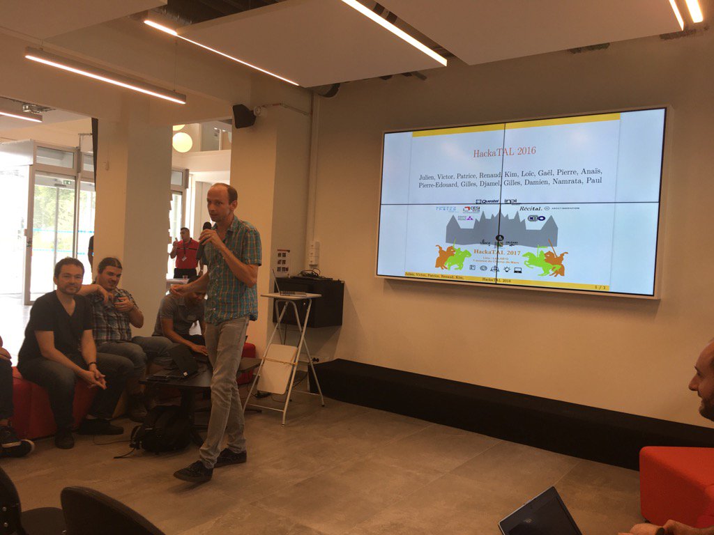 FranckDazin's tweet photo. #Hackatal c'est parti !
#Inpi #textmining #ObservatoirePI #Tal https://t.co/ggKdNzDXCT