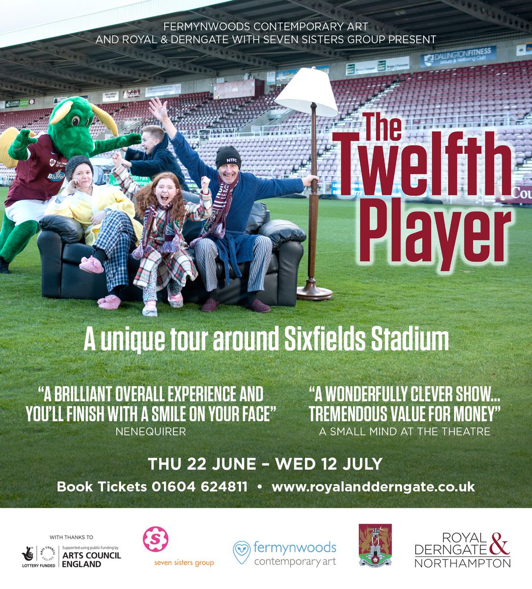 Brilliant experience for just a fiver, part story, part Sixfields stadium tour. Here's the NQ review 
goo.gl/DLgfuY