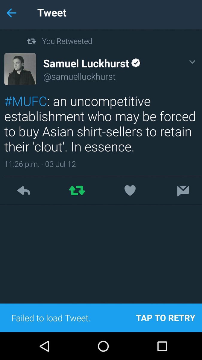 DeludedJose_'s tweet photo. This guy is a racist. RT and get him blocked. 

#MUFC https://t.co/sF2odOwbSV