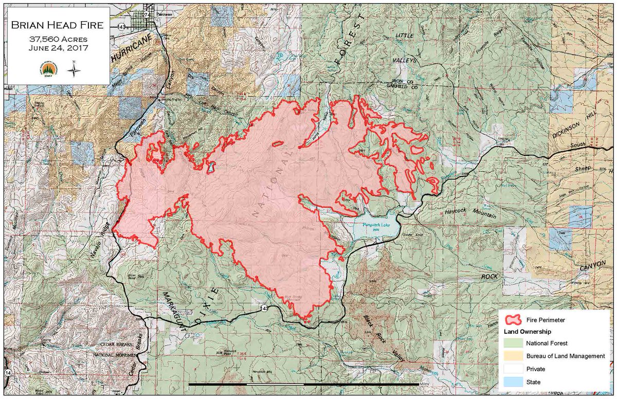 Utah Fire Info On Twitter Brianheadfire 6 24 Map Ironsheriff