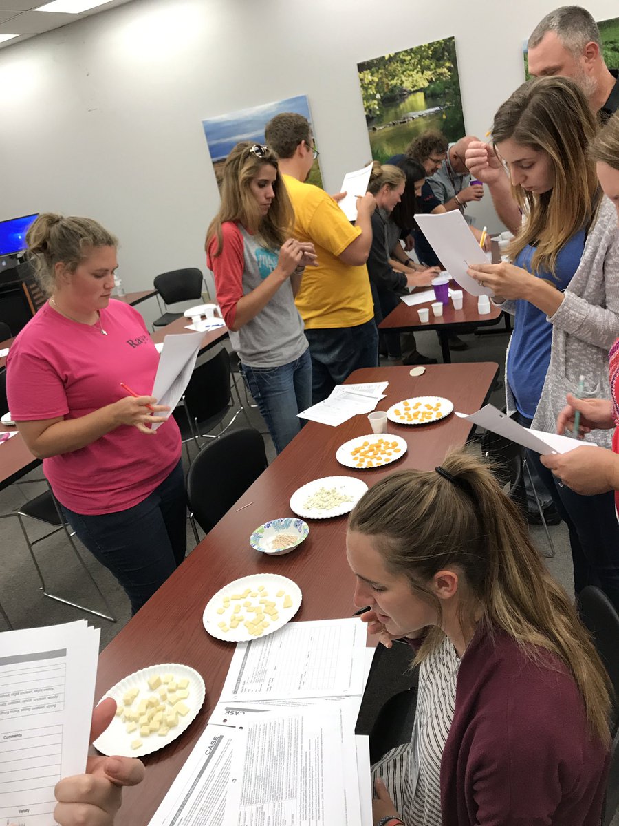 steskildsen's tweet photo. Can you ID the defect in the milk samples? What about the cheese? It's a tough job, Ag T style! #CASEState #ASAHerd #case4learning #STEMinAg https://t.co/RT9vi5MrGB