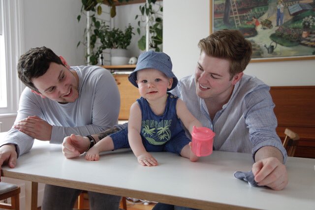 Daddies2George's tweet photo. Me and my daddies! ❤️ #2dads #lgbtfamily @GaysWithKids @OurRainbowFams @family_equality https://t.co/FtiQbLDKbU