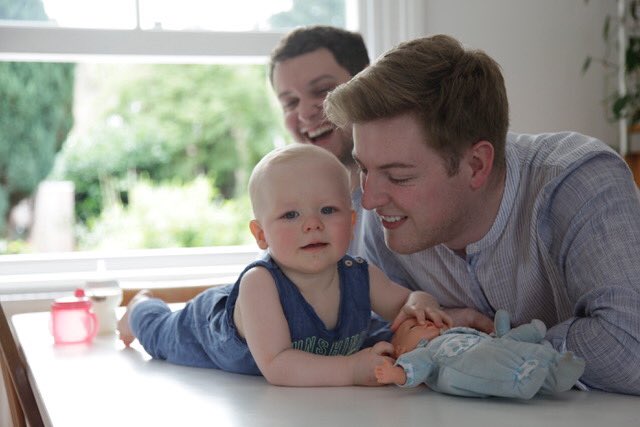 Daddies2George's tweet photo. Me and my daddies! ❤️ #2dads #lgbtfamily @GaysWithKids @OurRainbowFams @family_equality https://t.co/FtiQbLDKbU