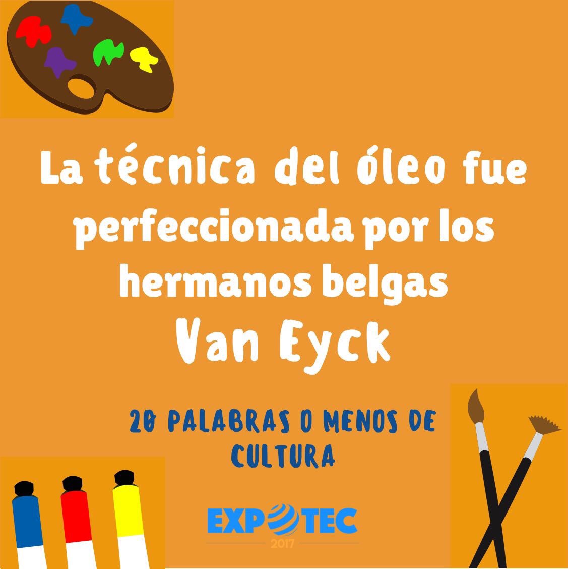 EXPOTEC_Mty's tweet photo. Los hermanos belgas Van Eyck perfeccionaron el uso y técnica del óleo 🎨🌎 https://t.co/YESzuK122j
