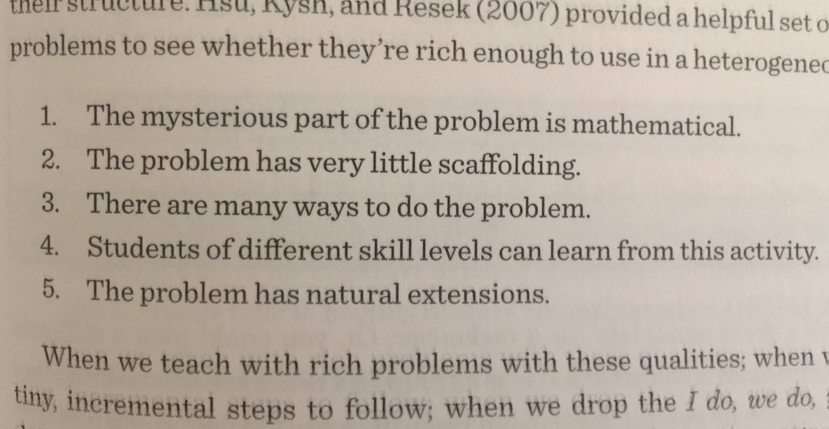 rashellelofgren's tweet image. Are your math tasks rich enough? Great guidelines to check if they are! #WCSmission #BecomingMath