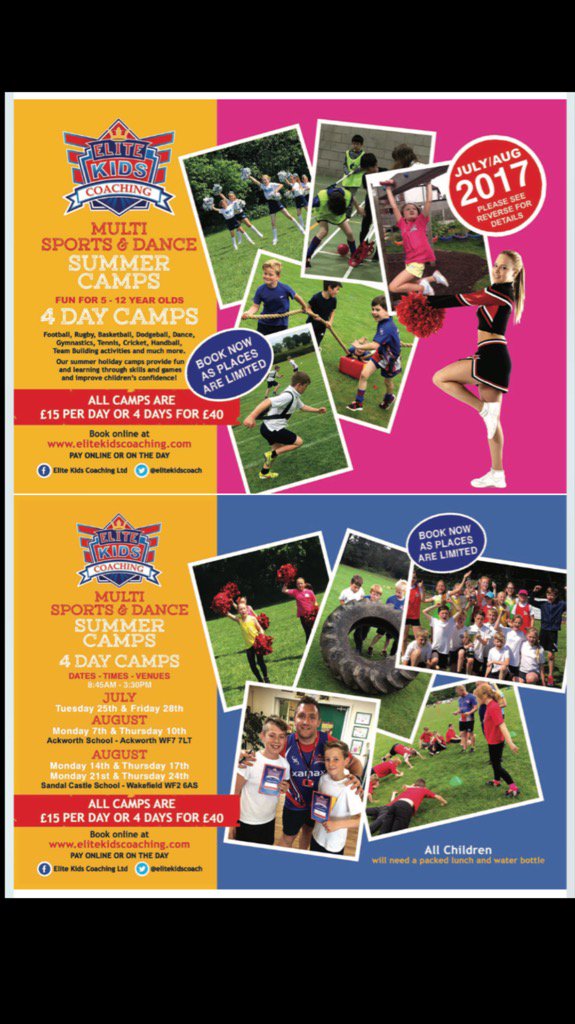 Our Multi Sports &amp; Dance Summer camps are sure to be a hit! Book your place now elitekidscoaching.com#SummerCamps😁