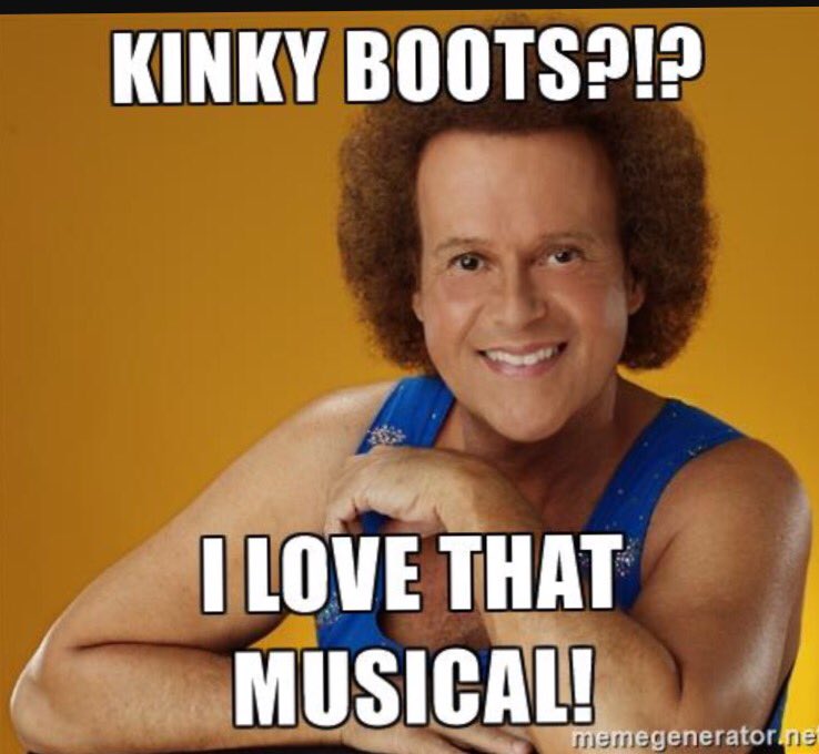 TheLauraButler1's tweet image. Me today after seeing kinky boots #kinkyboots