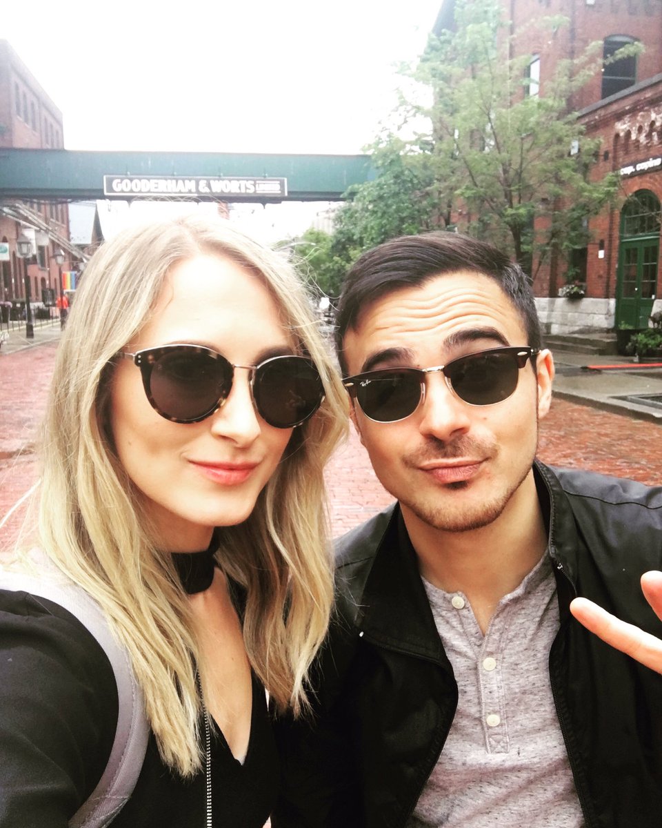 AdamoRuggiero's tweet photo. Toronto hoppin with my pal @JuliaEskins for a new ep of #Fabulocity on @OUTtv, ft. my very own city!  I ❤️ TORONTO. #toronto @tourismtoronto https://t.co/JFMDHueEeS