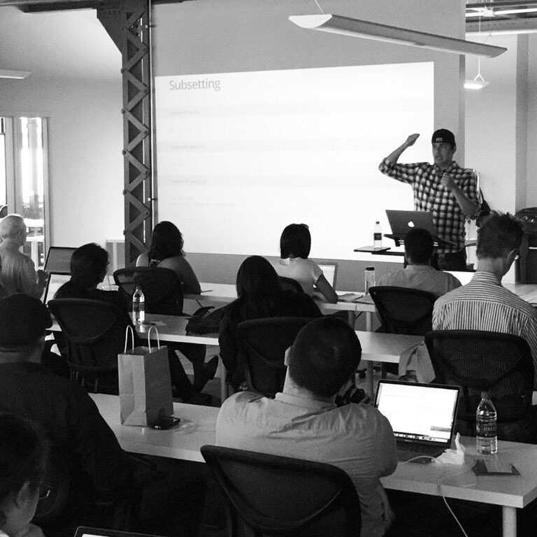 MannyBernabe's tweet photo. I had a great time leading the data science workshop for #techweekCHI . Thanks #ABIdotCHI ! https://t.co/lymV7vucZm