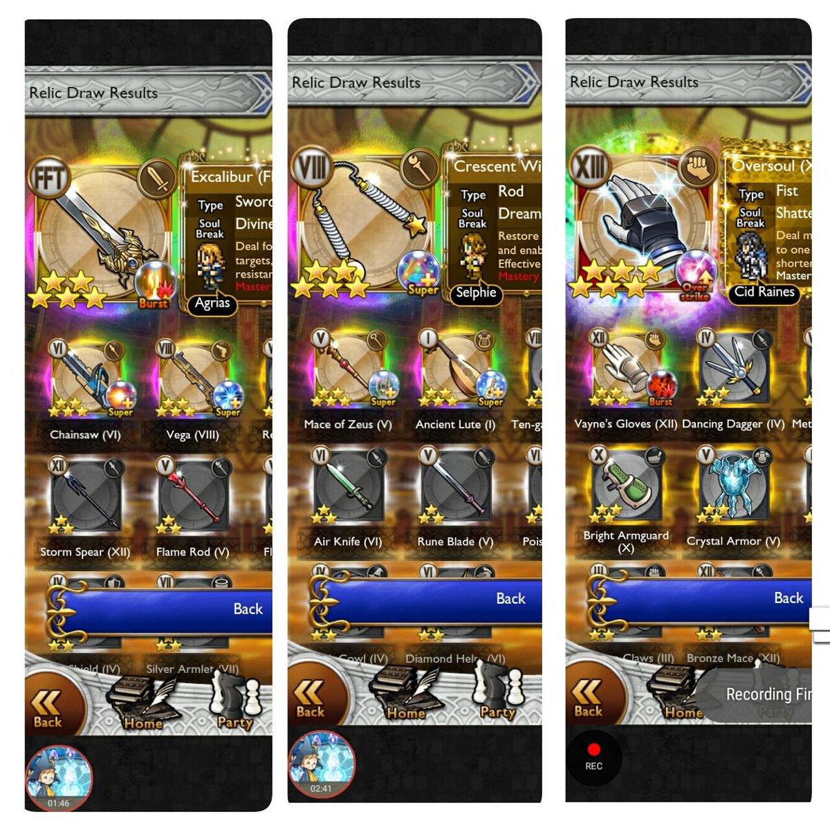 trinquisitor_th's tweet photo. Always Lucky Draw x 3 ... only 2 dupes.
But many powerhouse enters team O.
Welcome Agrias & Raines!
#luckydraw #ffrkinter #ffrkcentral https://t.co/UaGkNIf9TC