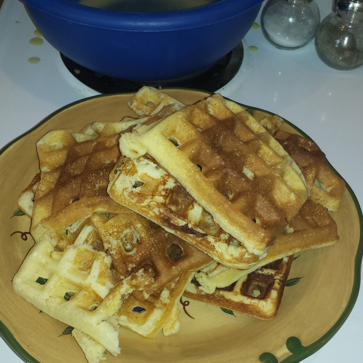 Schlick51's tweet image. Made a few homemade waffles this morning... And yeah, they were good! #WeekendWaffles #Breakfast