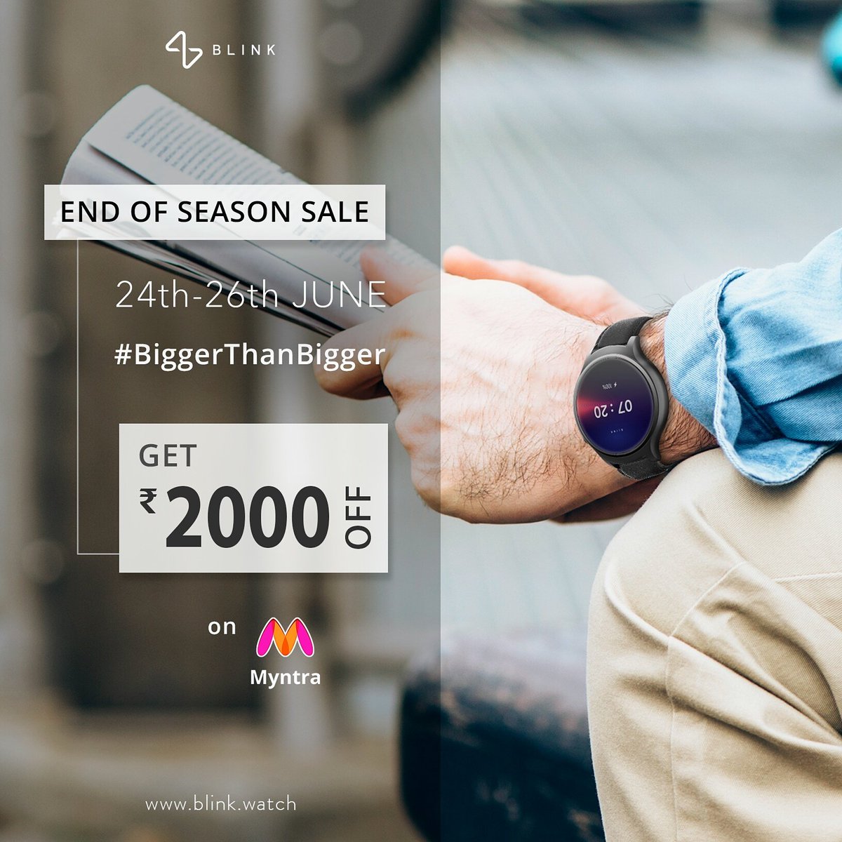 blink watch myntra
