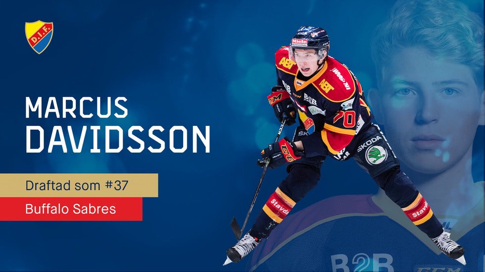 DIFHockeyse's tweet photo. Grattis Marcus, som draftades i den andra rundan av NHL-draften som nummer 37 totalt av @BuffaloSabres!
https://t.co/Iaf7dCXlEh https://t.co/IbumQymVoD