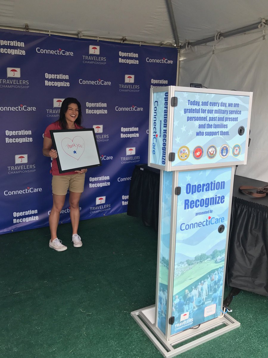 TravelersChamp's tweet photo. Stop by our #OperationRecognize stations and leave a message thanking and supporting our troops. https://t.co/236ySGVjfg