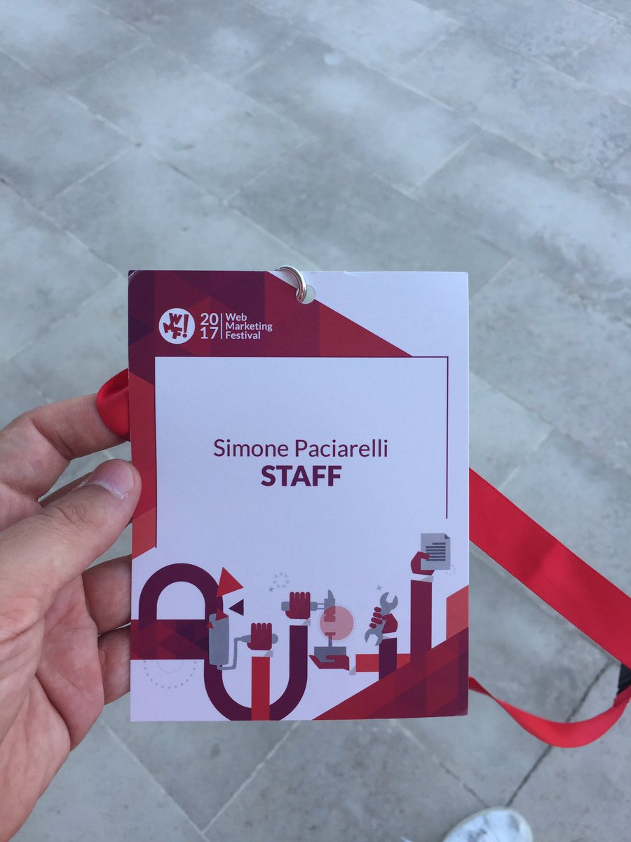 SimoPaciarelli's tweet photo. Quest'anno #wmf17 differente https://t.co/fQqrqw3tPg