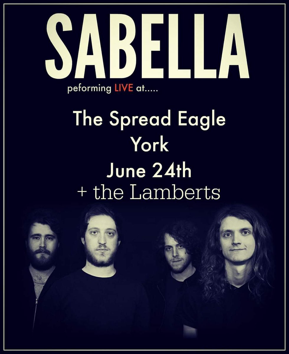 TODAY were at the <a href="/Spreadeagleyork/">sPReAD eAGLE yoRK</a>!!!

Gunna be a hot one! 🔥

Playing with the awesome <a href="/TheLamberts0/">The Lamberts</a> 

Door times TBA

#york #live