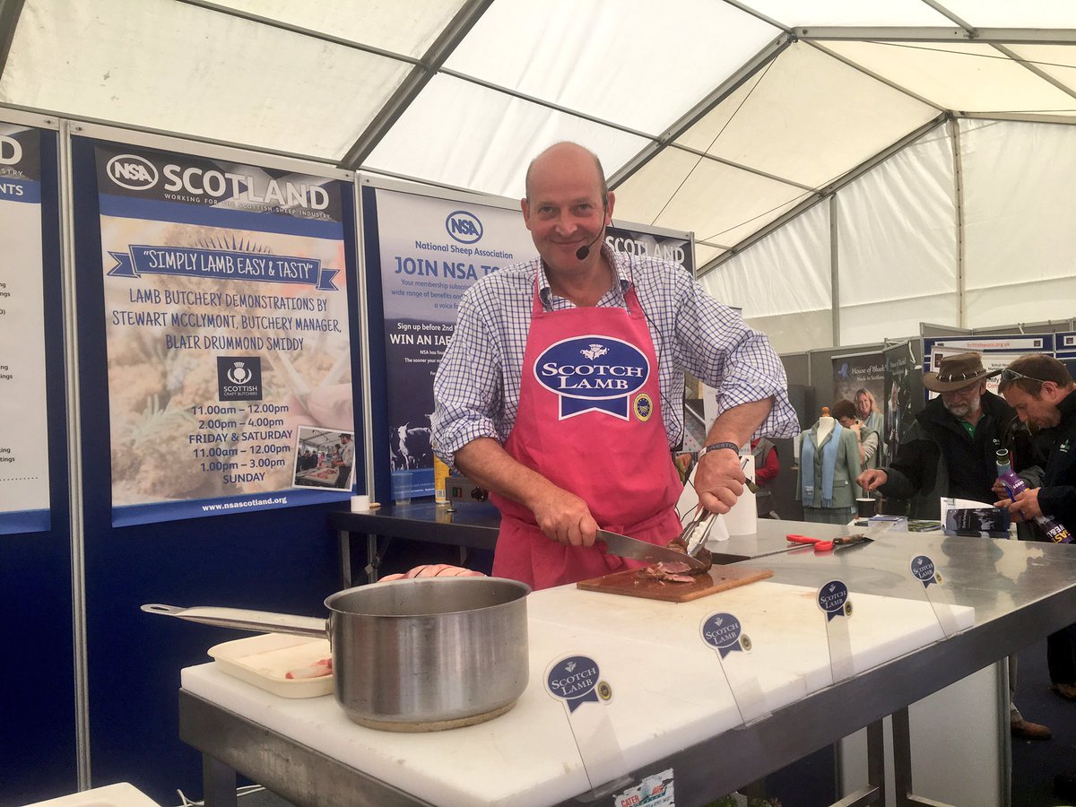 armadalefarm's tweet photo. Top #ScotchLamb cooking demonstration and tasting @NSA_Scotland stand @The_RHASS. Well done all of the team! @JCraig1010 https://t.co/2LLPYu9Qe6