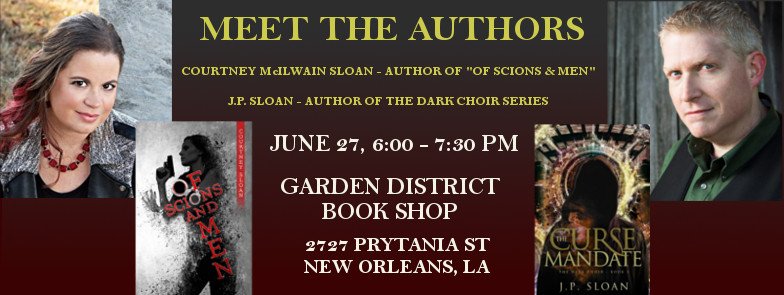TheGDBookShop's tweet photo. Join us Tues. 6/27 with @author_csloan and @J_P_Sloan as they discuss and sign their books.  https://t.co/9ZW0UAjk1h https://t.co/AybwQVVm2X