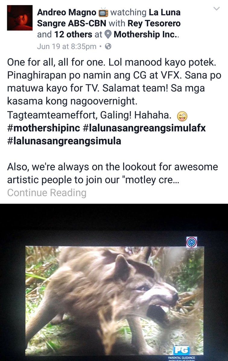 queenaudreyjane's tweet photo. Thank you, Mothership, Inc. for the beautiful visual effects 👏💙 #LaLunaSangre https://t.co/Ve5B4SlDnJ