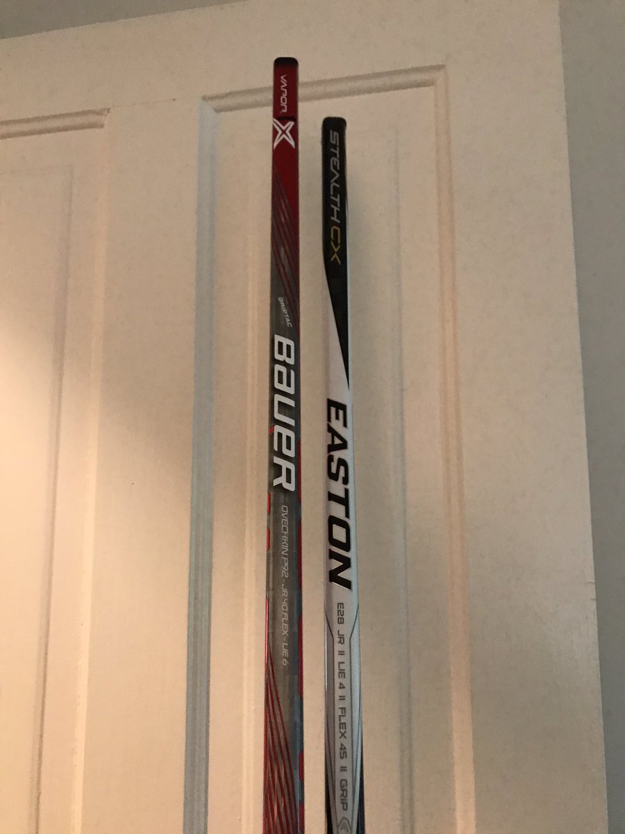Finnnagle2's tweet photo. New hockey sticks #bauerhockey #eastonhockey https://t.co/aMaLU68PvL