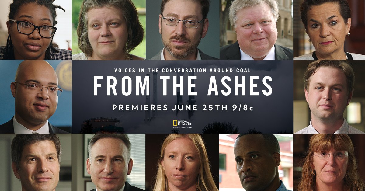 Coal has consequences for Americans around the country. #FromTheAshes tells their stories. Watch tomorrow at 9/8c on @NatGeoChannel.