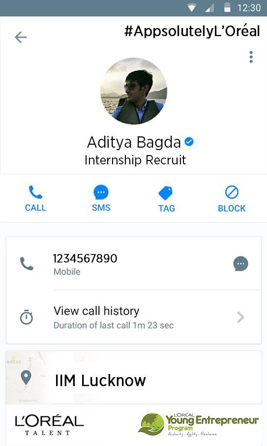 LOrealTalentIn's tweet photo. The extrovert, who tends to keep a calm demeanour- meet Aditya Bagda, from @IIML, who's found his “true-calling”. #AppsolutelyLOreal https://t.co/Aj5TyiiRbh