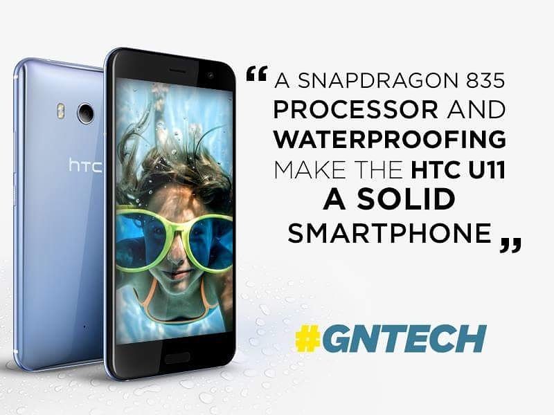 HTCMEA's tweet photo. Snapdragon 835 & waterproofing make the HTC U11 a solid smartphone. Squeezing the sides to control the device makes it pretty cool!
#GNTECH https://t.co/GVAgaeVUYF