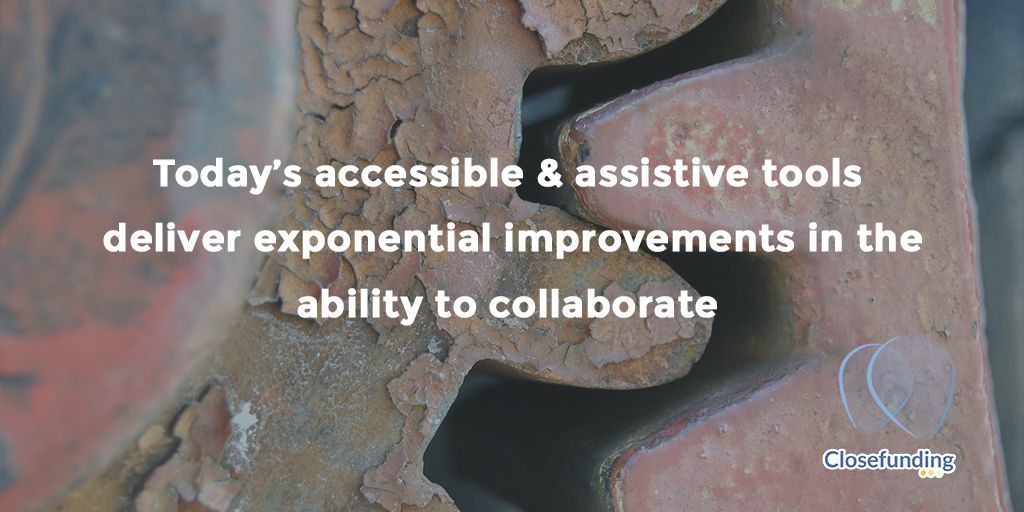 Today’s #accessible & assistive tools deliver exponential improvements in the ability to collaborate #InclusiveByDesign #socinn #a11y