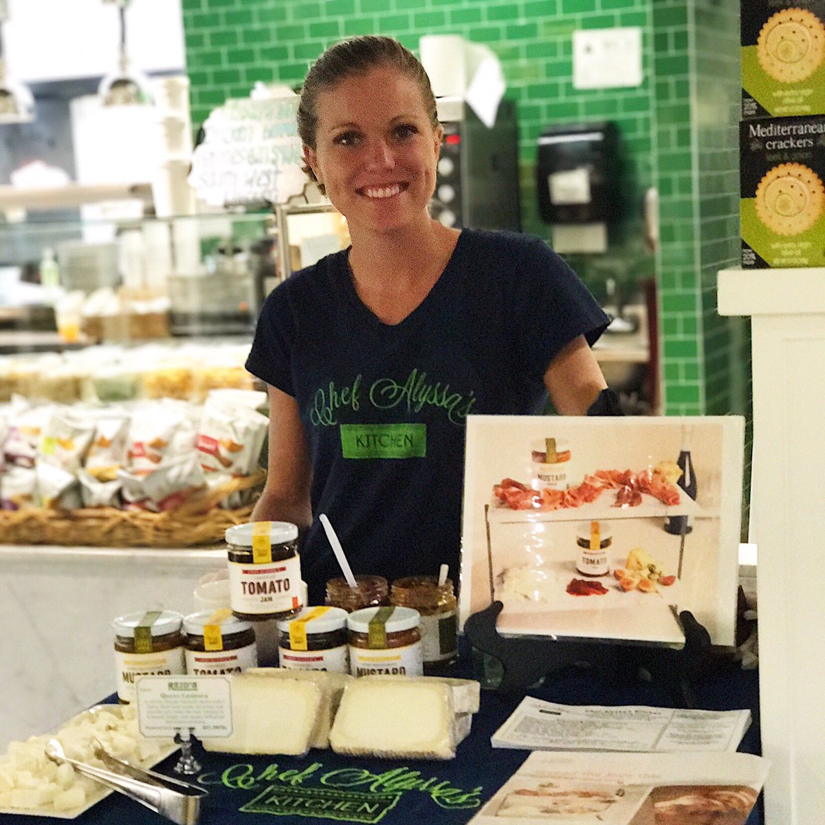 ChefAlyssaCLT's tweet photo. It's a double sample day of @ca_spreads! Emily is at @ReidsFineFoods1 in South Park; Gloria is at @SavorySouthEnd! Stop by for free sample! https://t.co/nYmBD9P5Zy