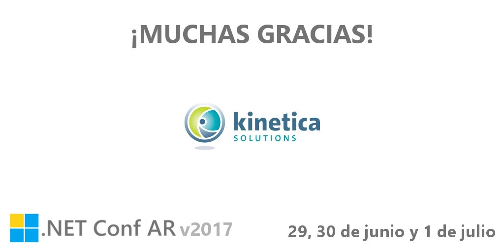 NETConfAR's tweet photo. ¡Muchas gracias a nuestro sponsor digital Kinetica Solutions (@KineticaArg)! https://t.co/S99nAelwHT #NETConfAR #EXPLOTAAA https://t.co/P1cgIvRKDZ