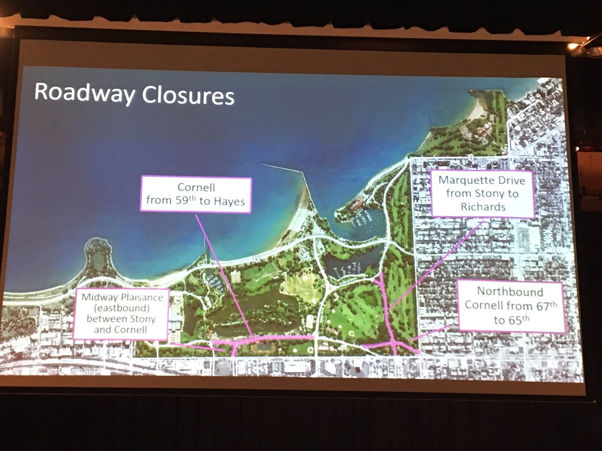 SophiaReporting's tweet photo. Roadway closures to accommodate #GolfCourseMerger and #ObamaLibraryChi https://t.co/shgwIOrEyk