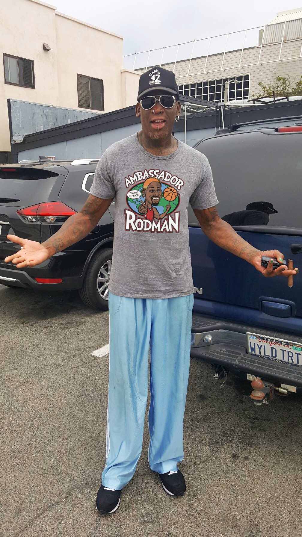 Replying to @KendrickLamarlover🗣️ the story of when #dennisrodman tr