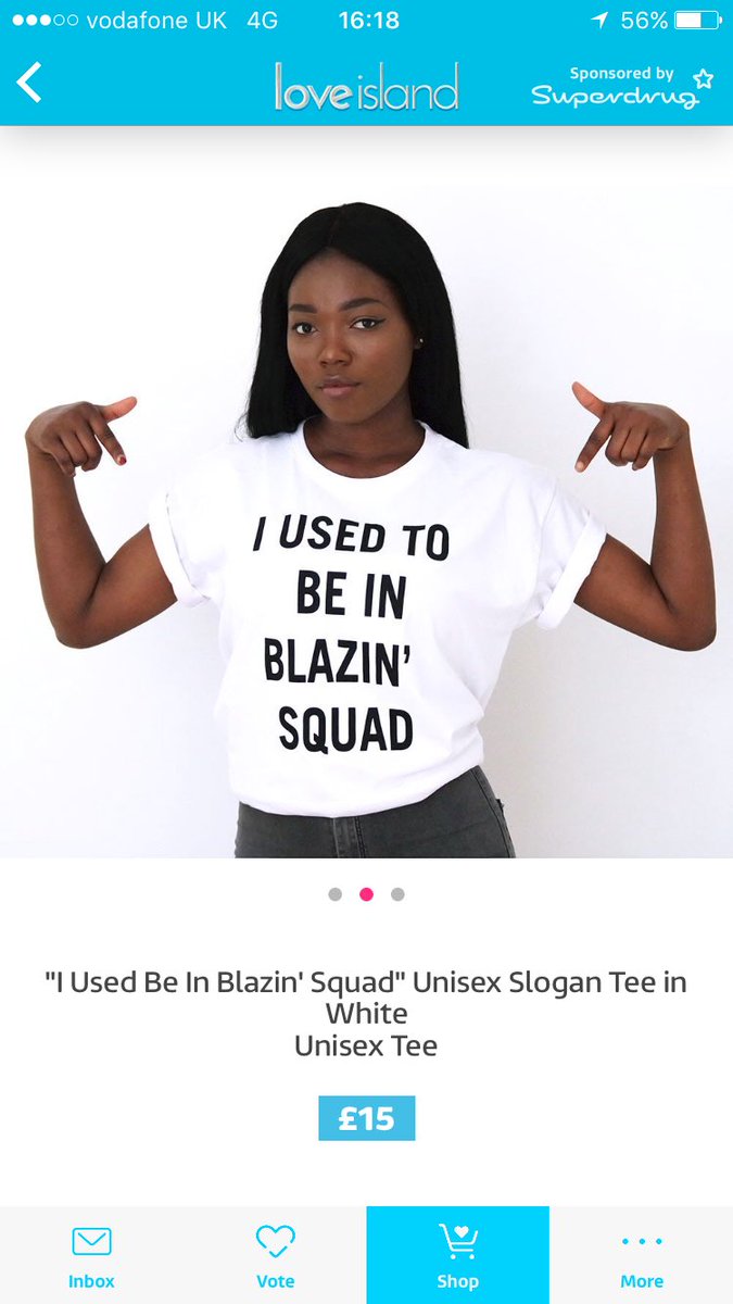 wearemonterosa's tweet photo. Our new T now in the @LoveIsland shop #BlazinSquad #LoveIsland2017 #marcel #couchcommerce 🕶☀️ https://t.co/edkurdX1kI