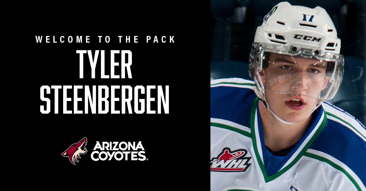 ArizonaCoyotes's tweet photo. Welcome to the Pack, @T_Steener! https://t.co/pupi9177zA